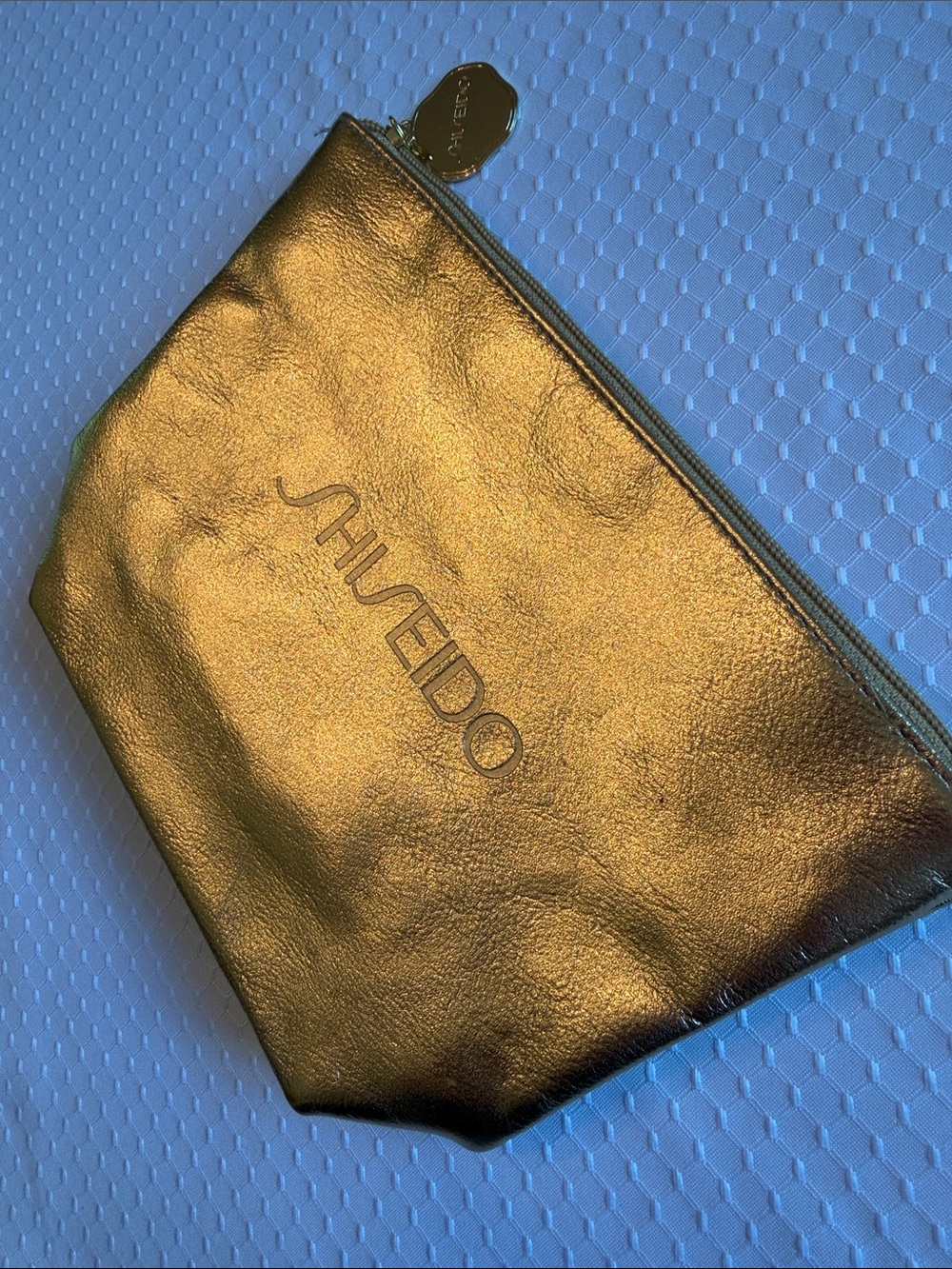 Shiseido Metallic Gold Toiletry Pouch